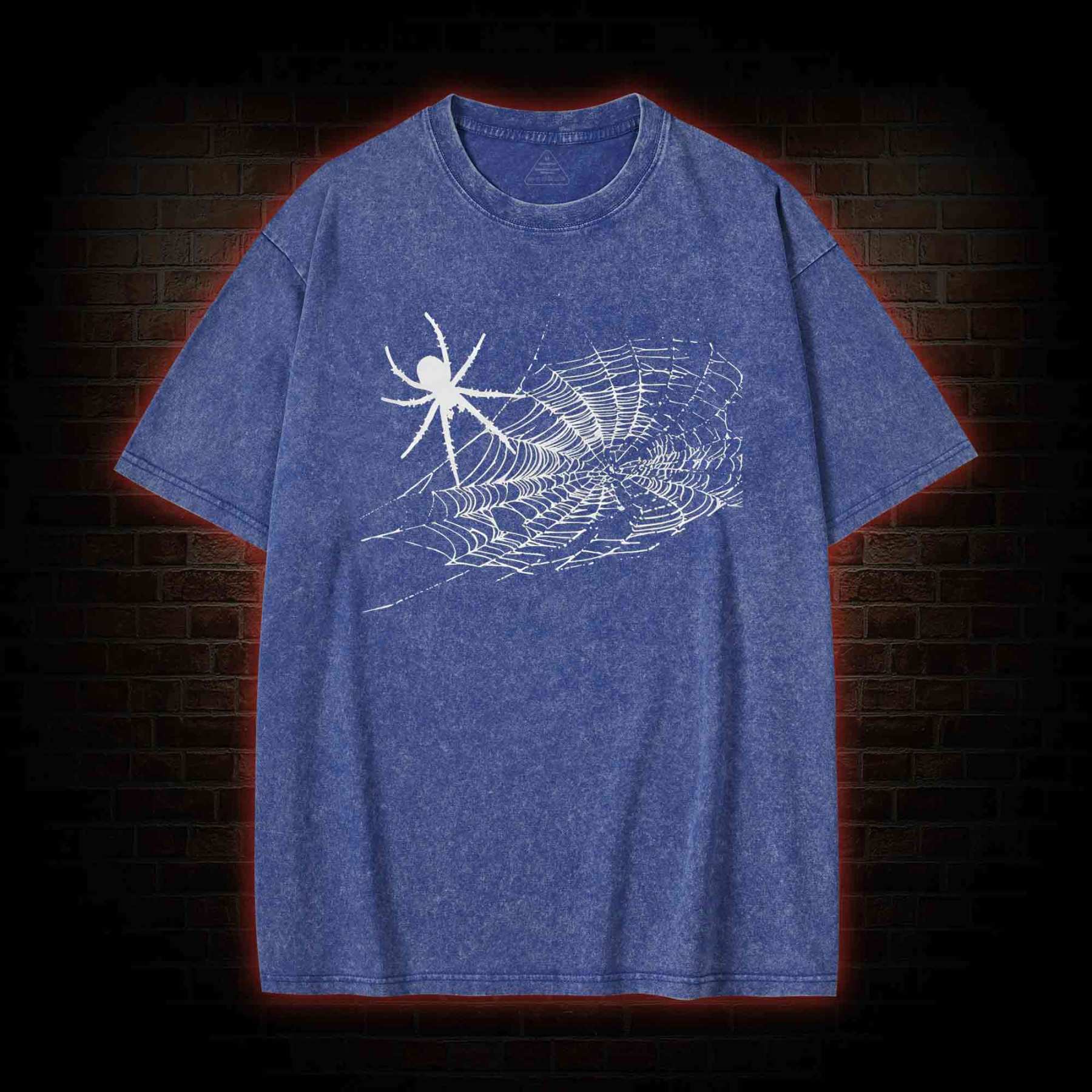 Spider Web Bat Washed T-shirt