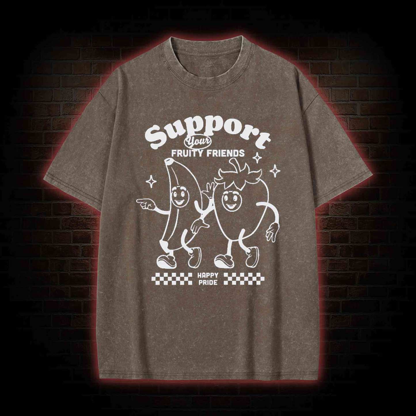 Support Your Fruity Friends Washed T-shirt