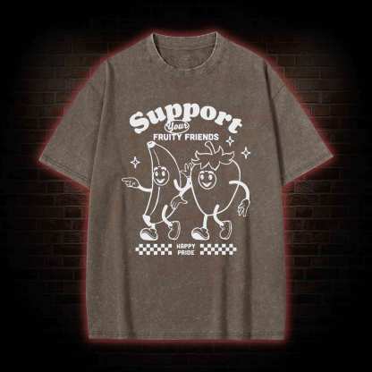 Support Your Fruity Friends Washed T-shirt