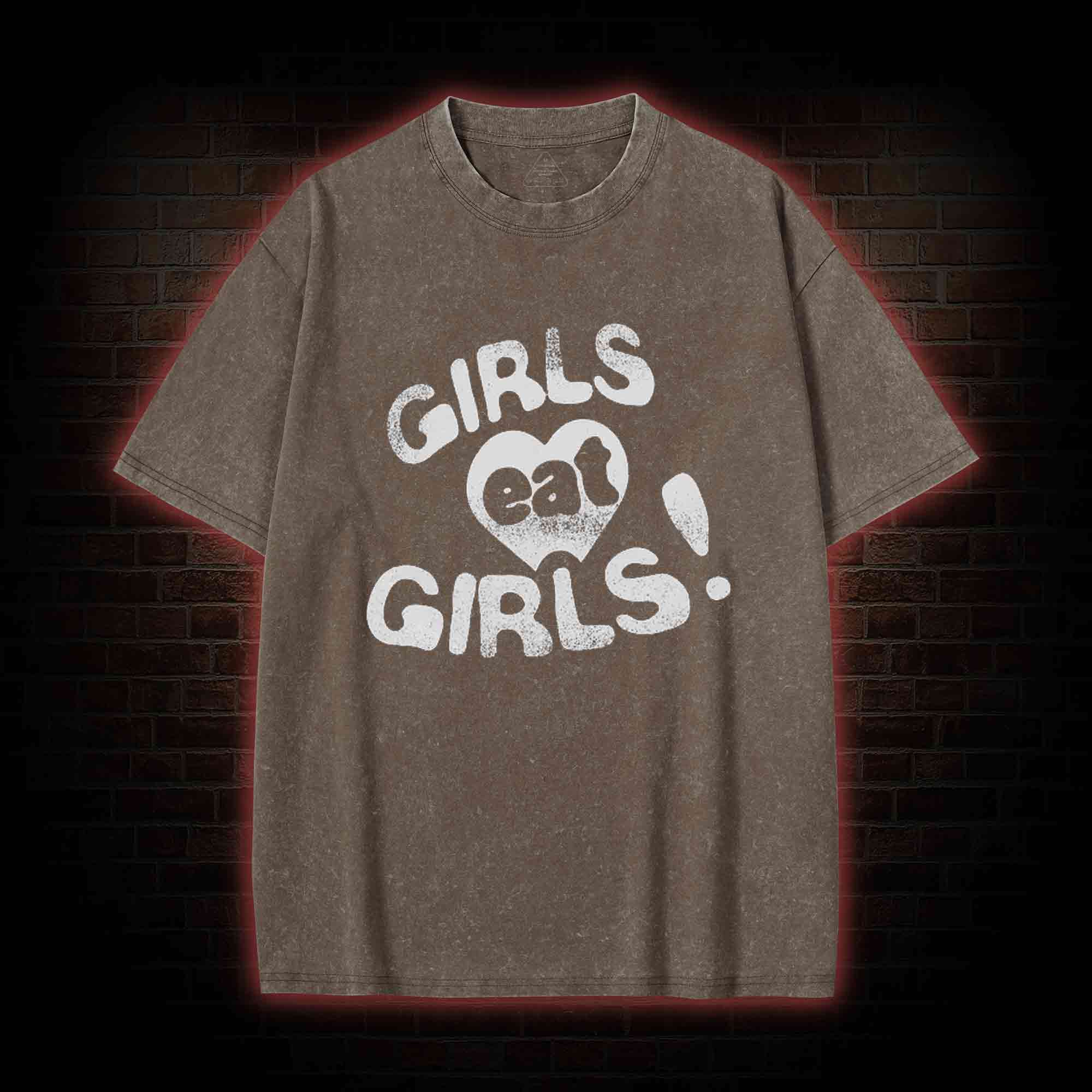 Girls Eat Girls Washed T-shirt
