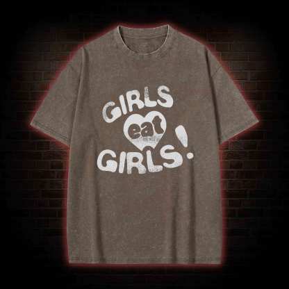 Girls Eat Girls Washed T-shirt