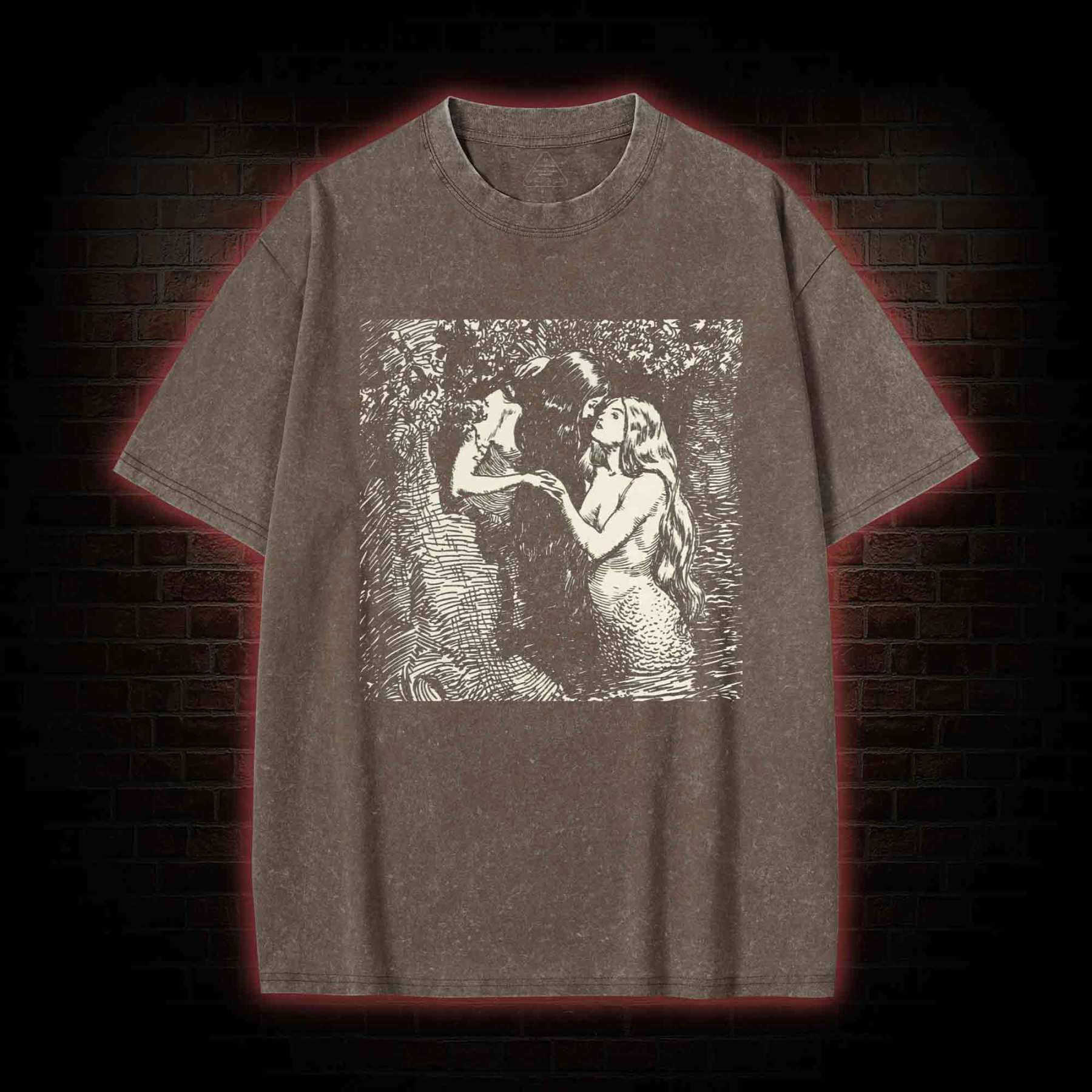 The Nymph and the Dryad Washed T-shirt