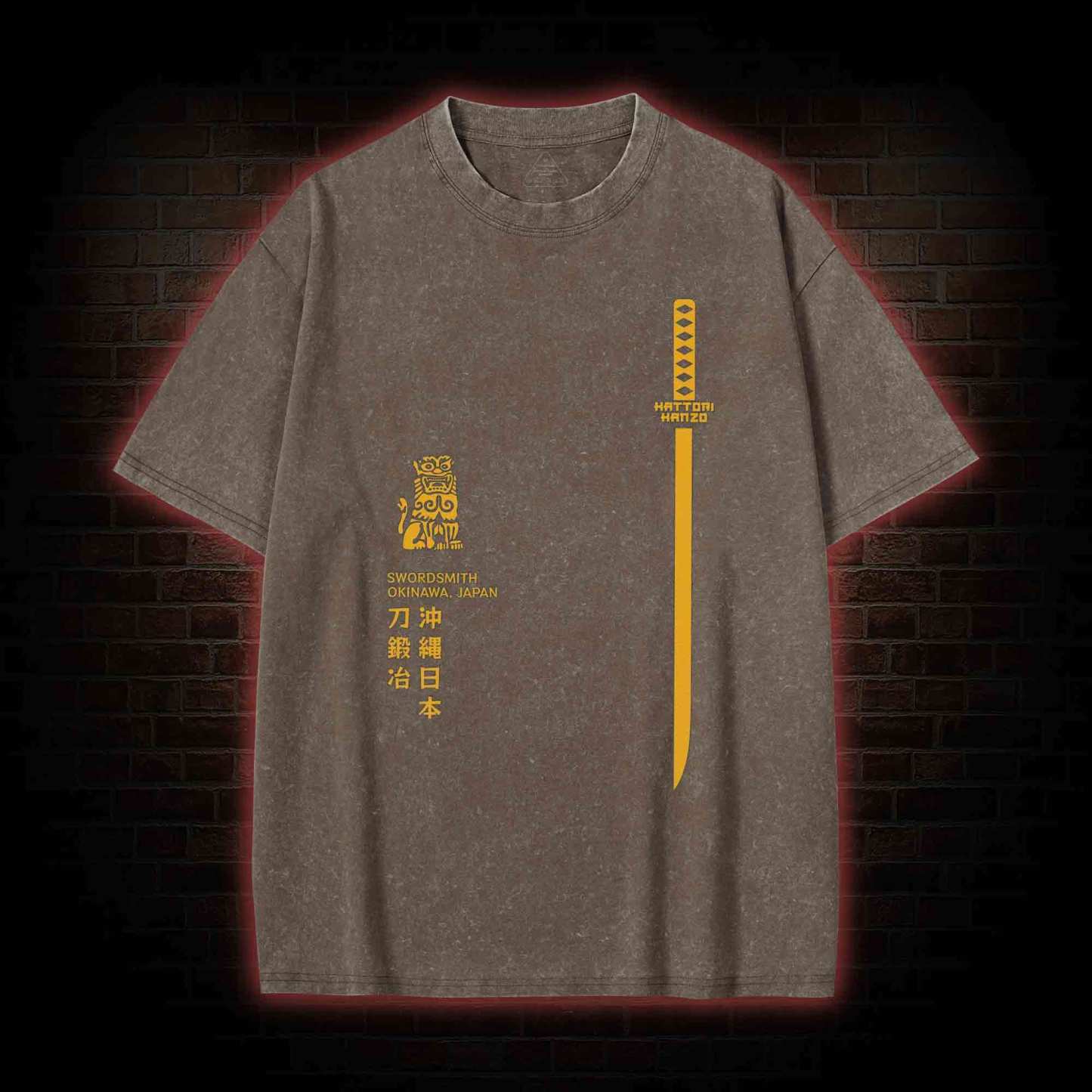 Revenge is Never A Straight Line Washed T-shirt