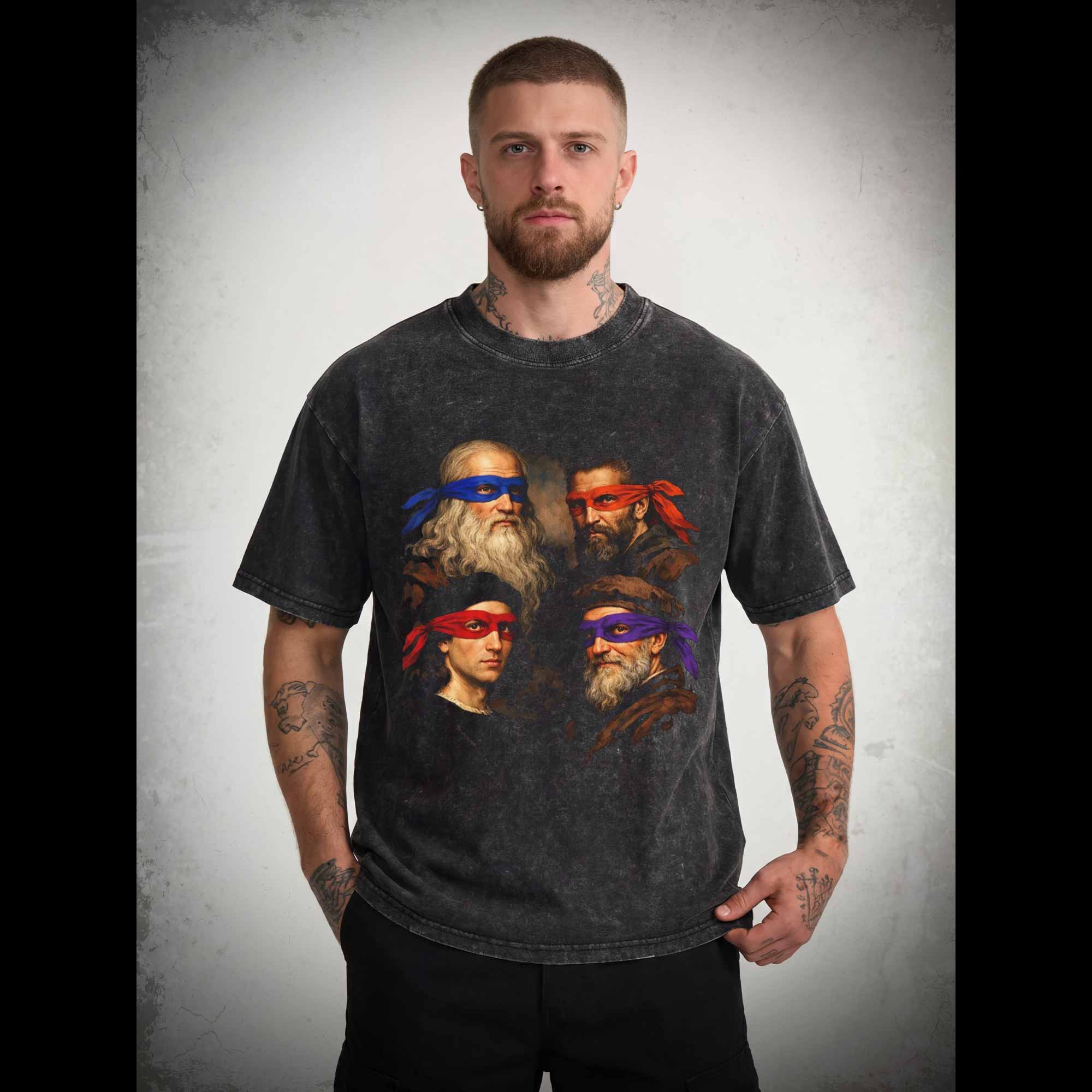 Masters of Art by day Washed T-shirt