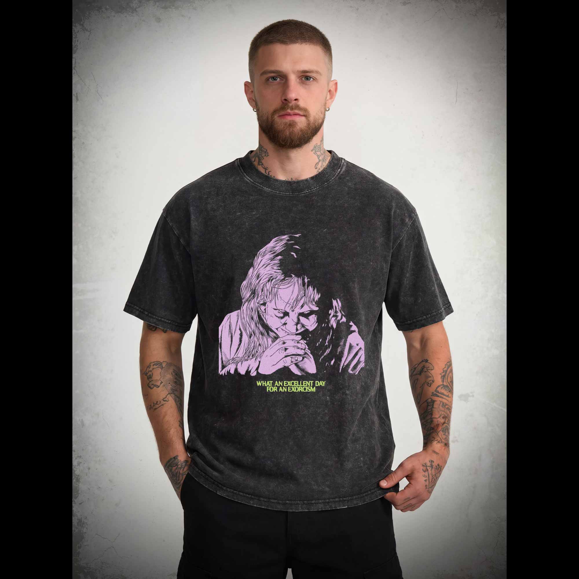 What an Excellent Day for an Exorcism Washed T-shirt