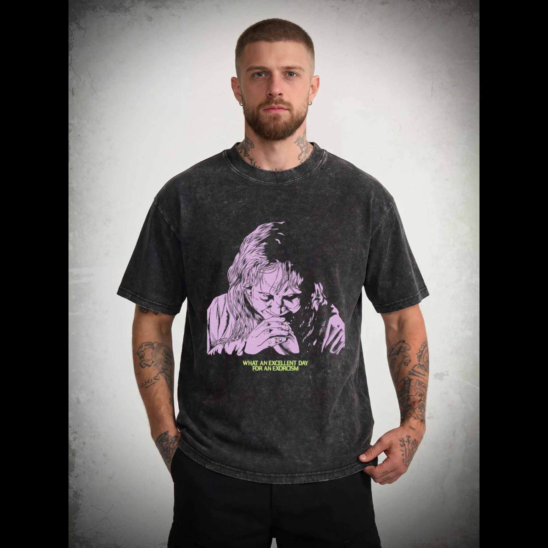 What an Excellent Day for an Exorcism Washed T-shirt
