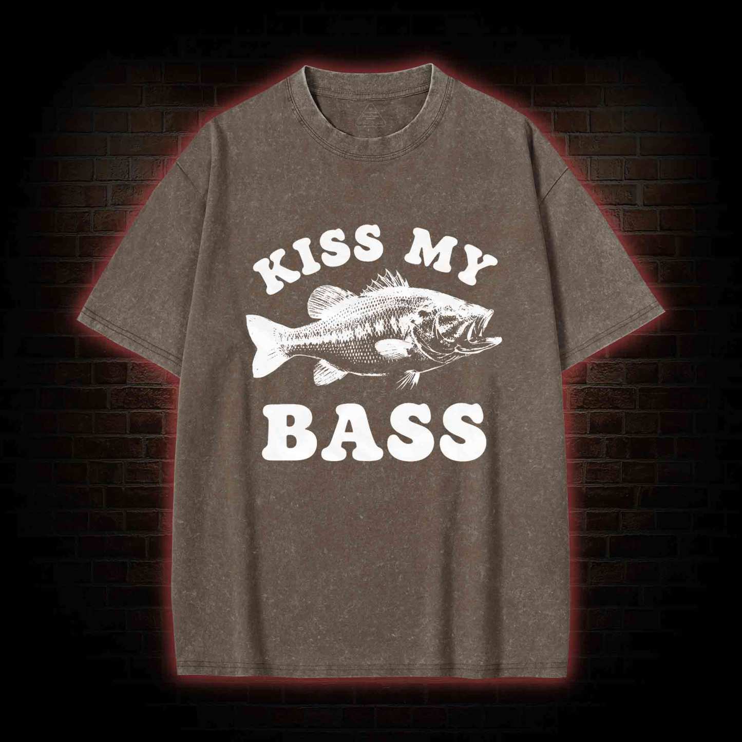 Kiss My Bass Washed T-shirt