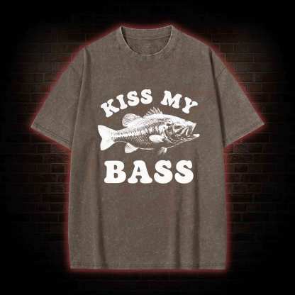 Kiss My Bass Washed T-shirt