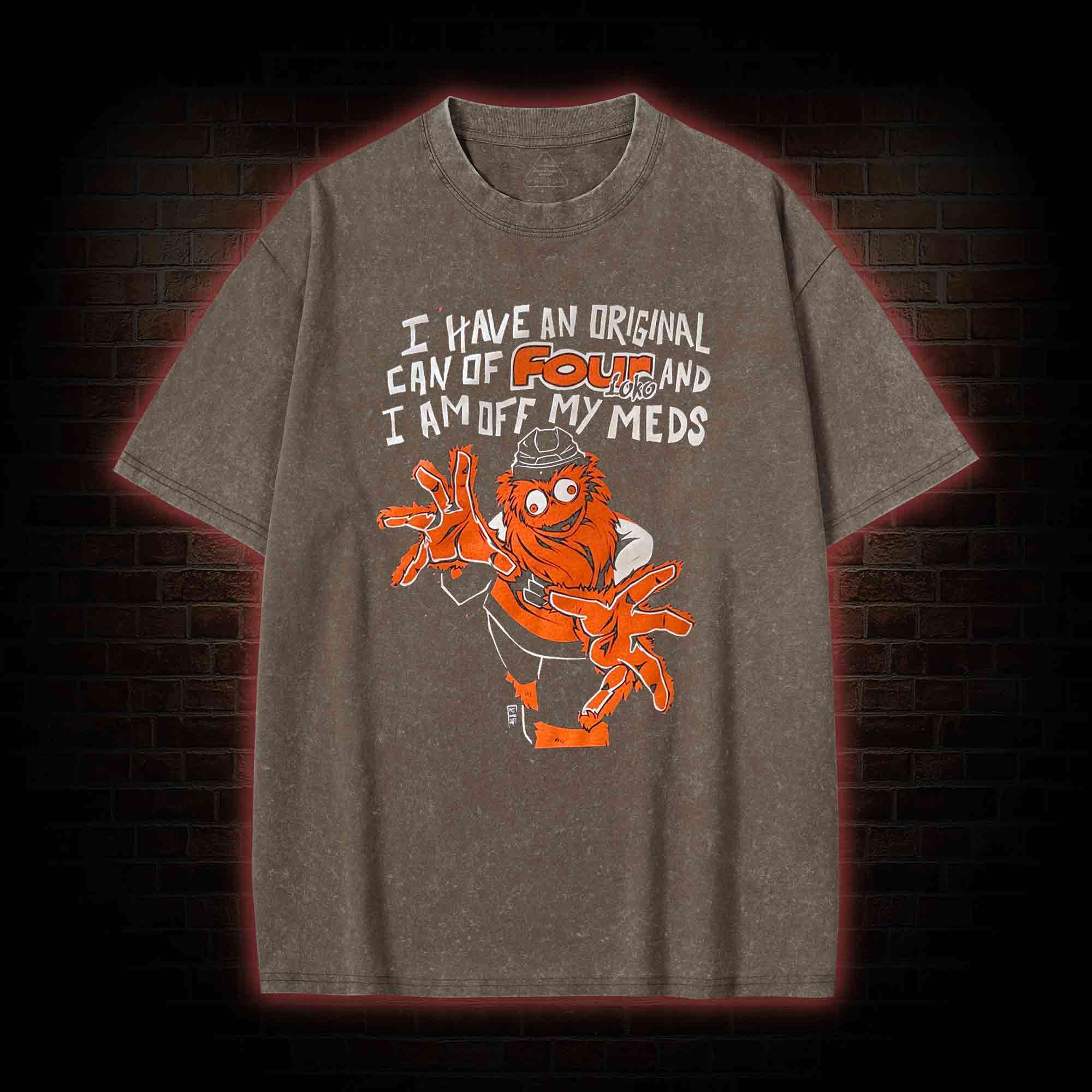 Off My Meds Washed T-shirt