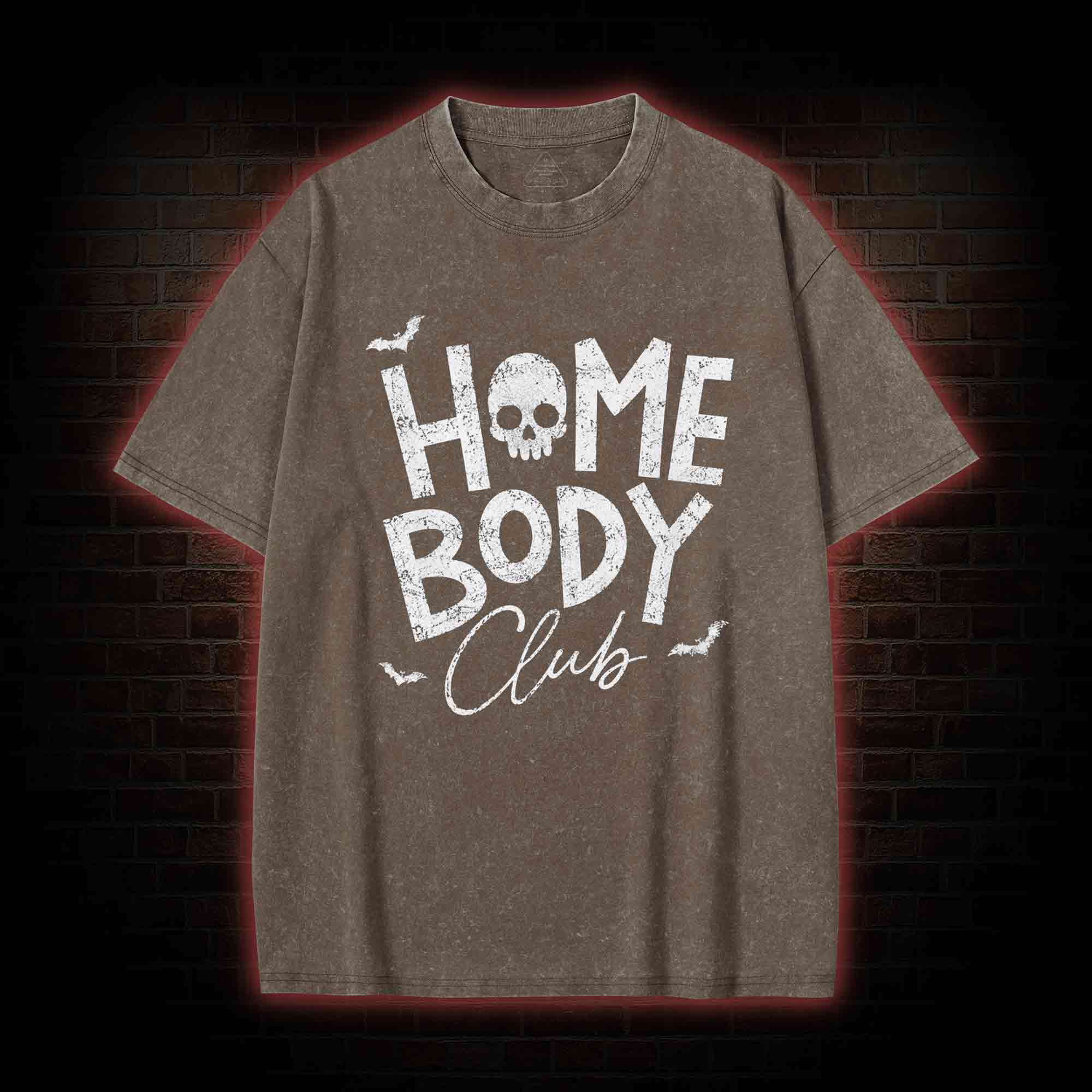 Goth Home Body Club Washed T-shirt