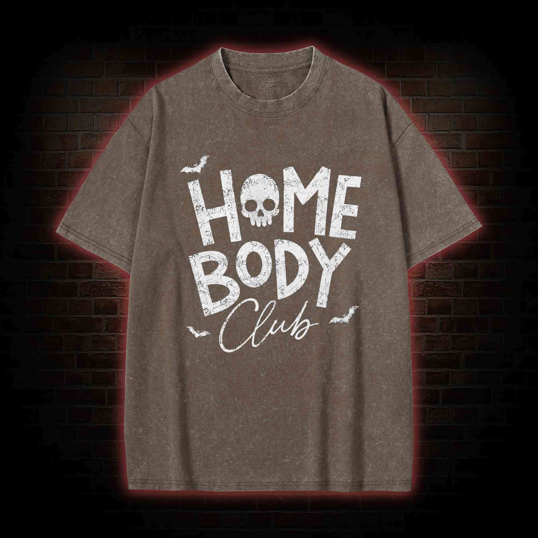 Goth Home Body Club Washed T-shirt