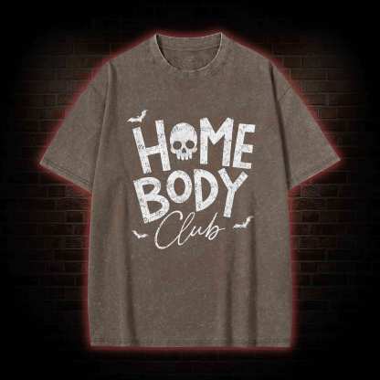 Goth Home Body Club Washed T-shirt