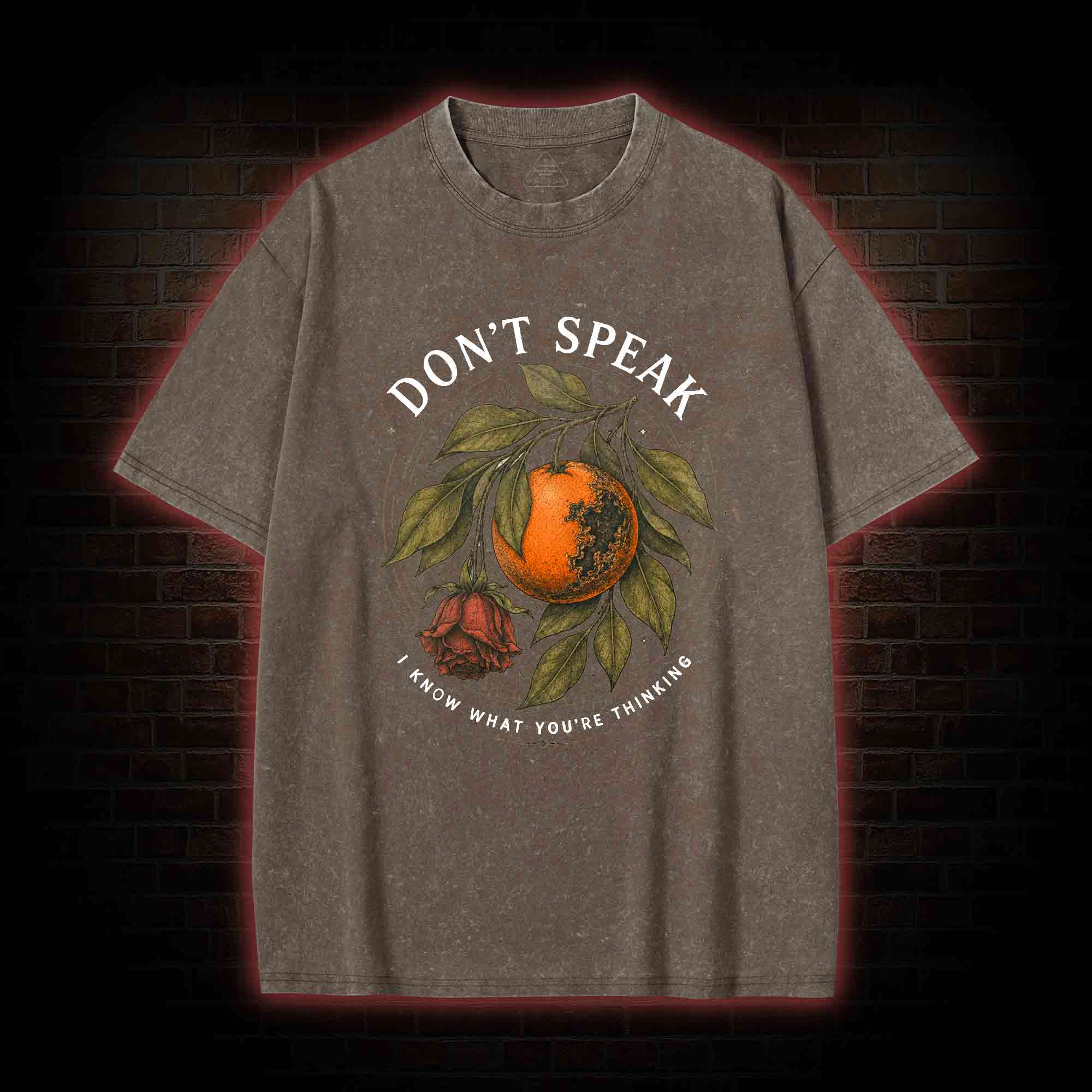 Don’t Speak Orange Washed T-shirt