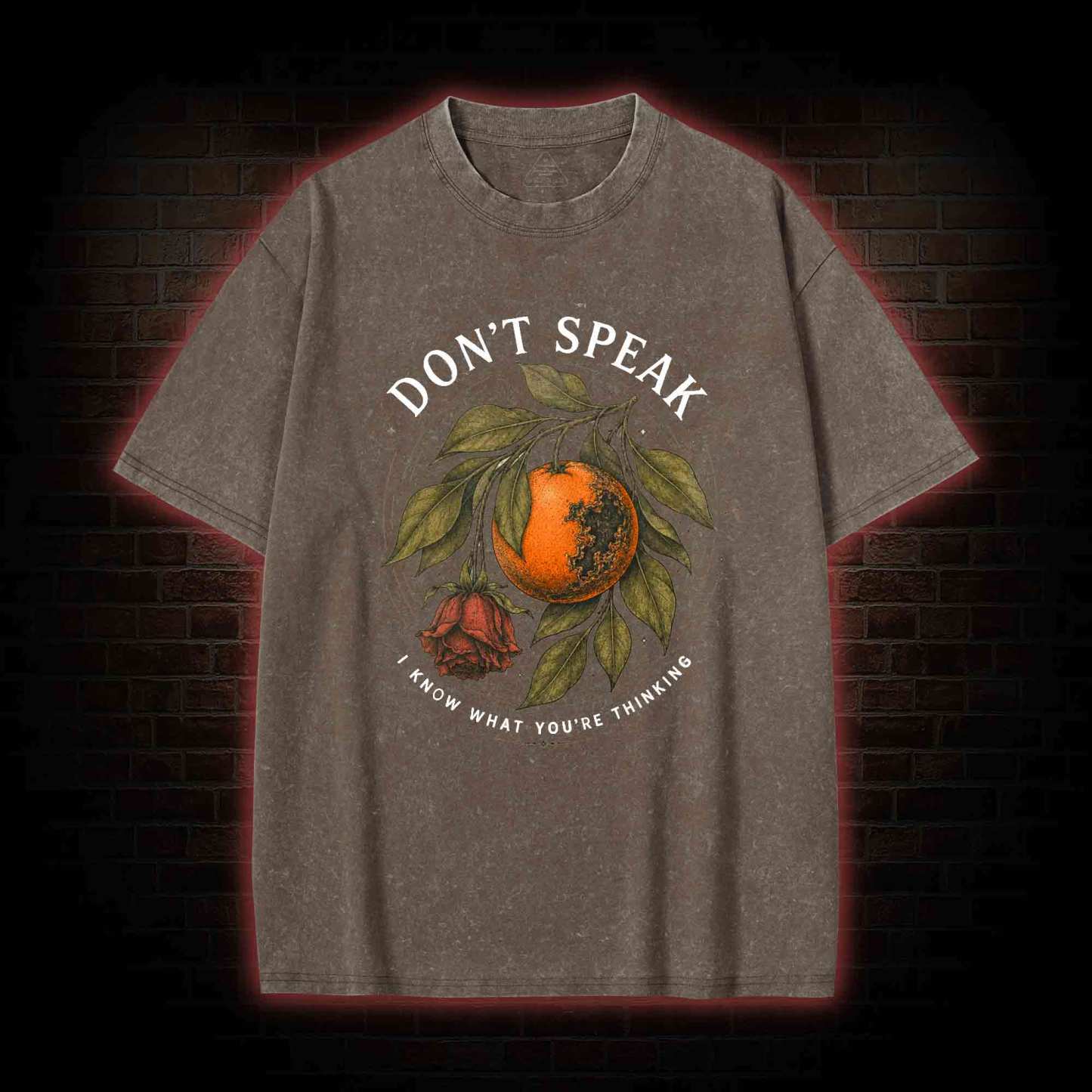 Don’t Speak Orange Washed T-shirt