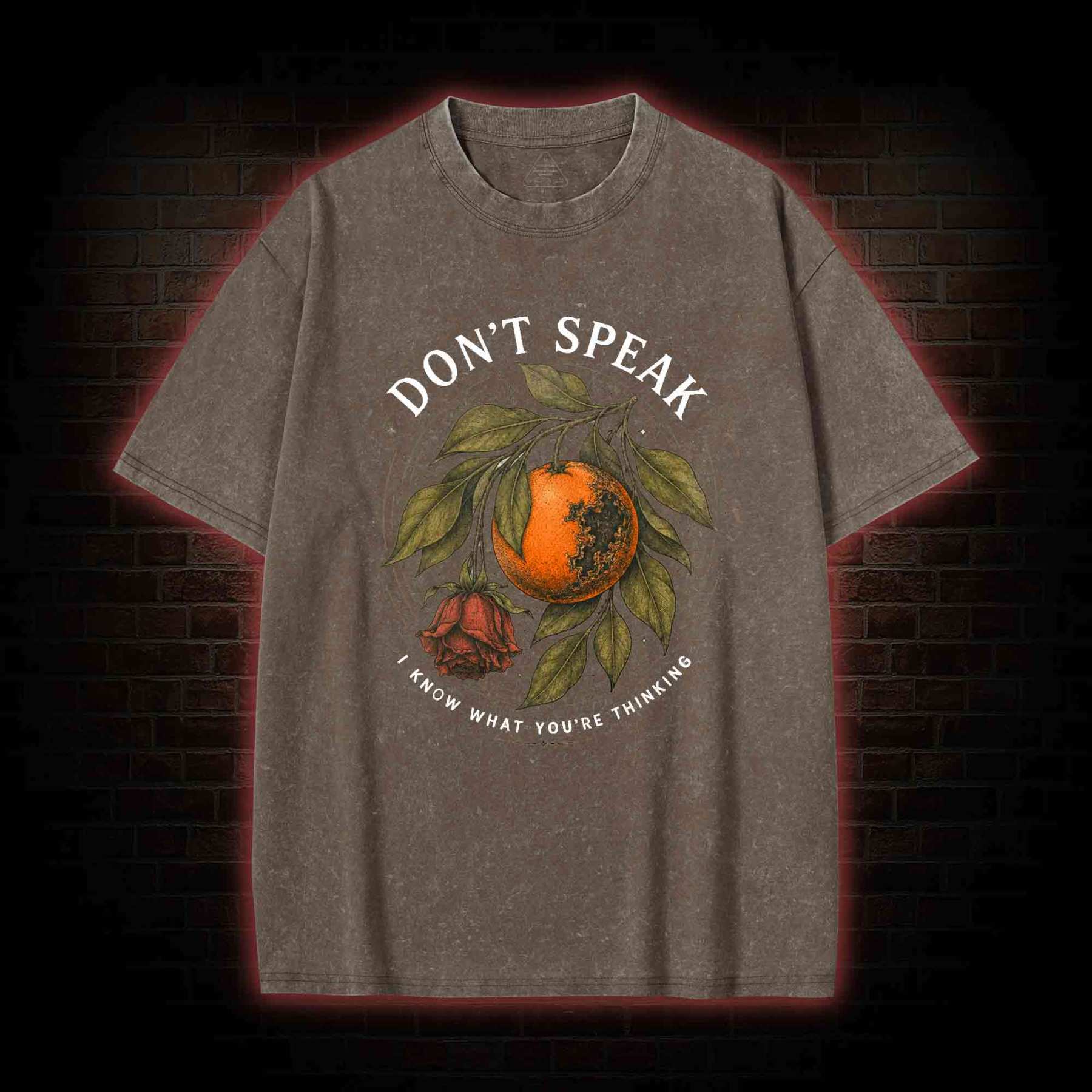 Don’t Speak Orange Washed T-shirt