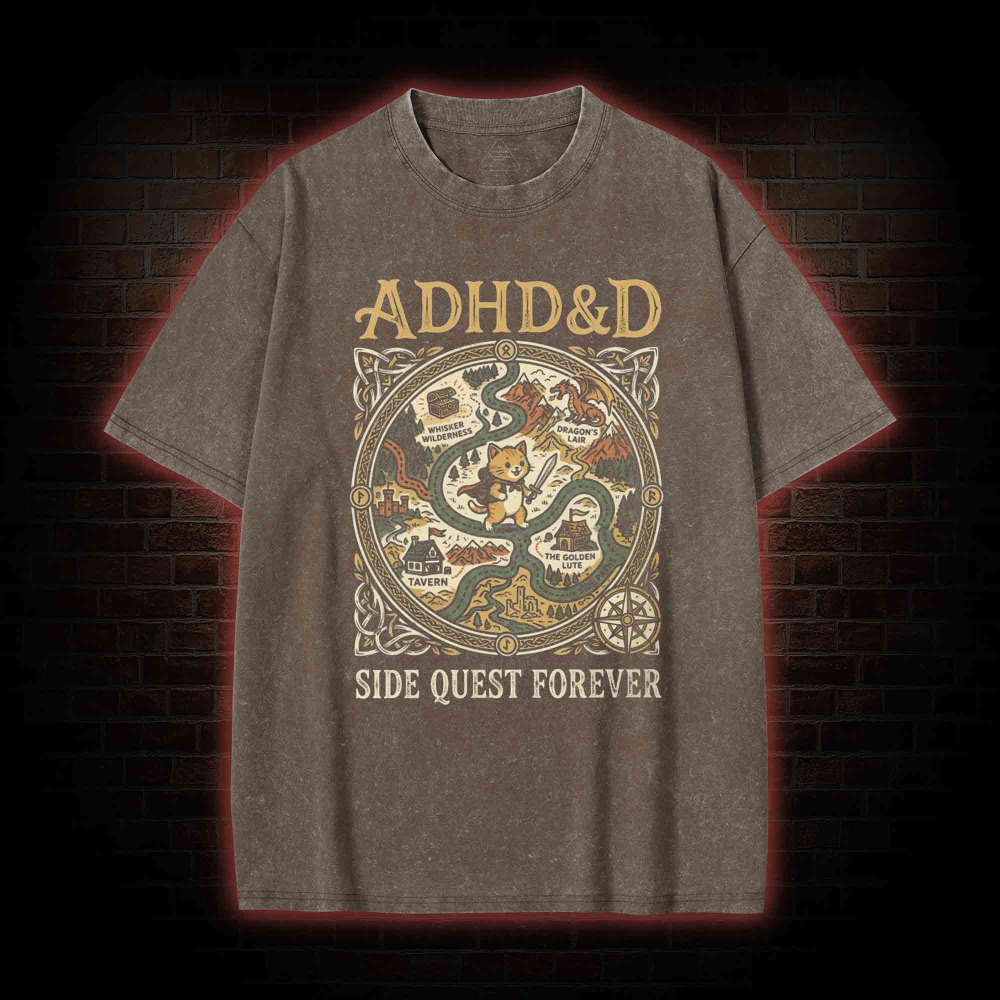 ADHD&D Washed T-shirt