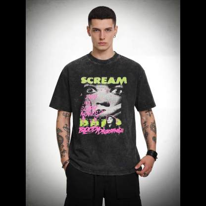 Do You Like Scary Movies Washed T-shirt