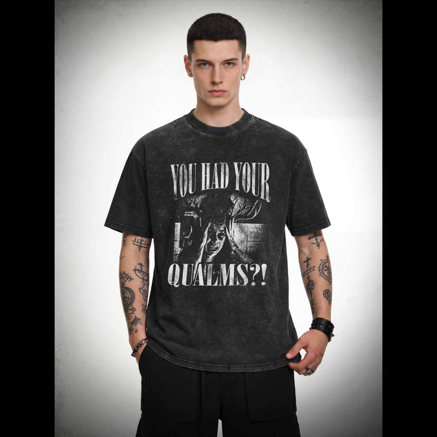 You had Your Qualms Washed T-shirt