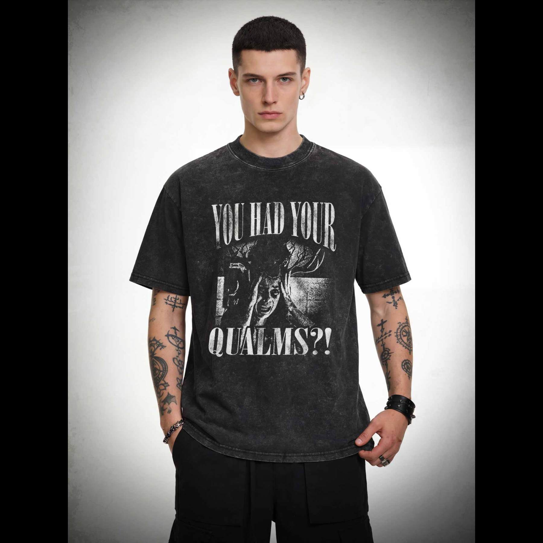 You had Your Qualms Washed T-shirt