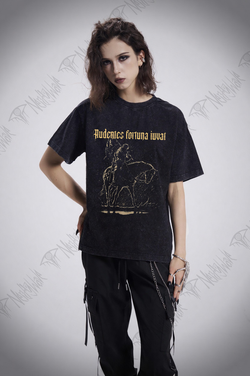 Audentes Fortuna Iuvat Washed T-shirt