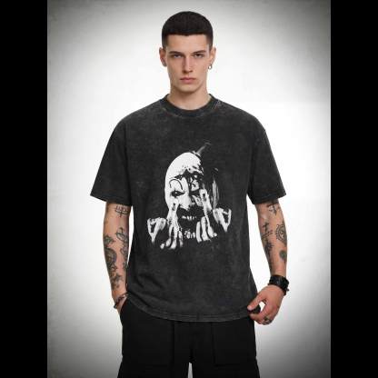 Finger Salute Washed T-shirt