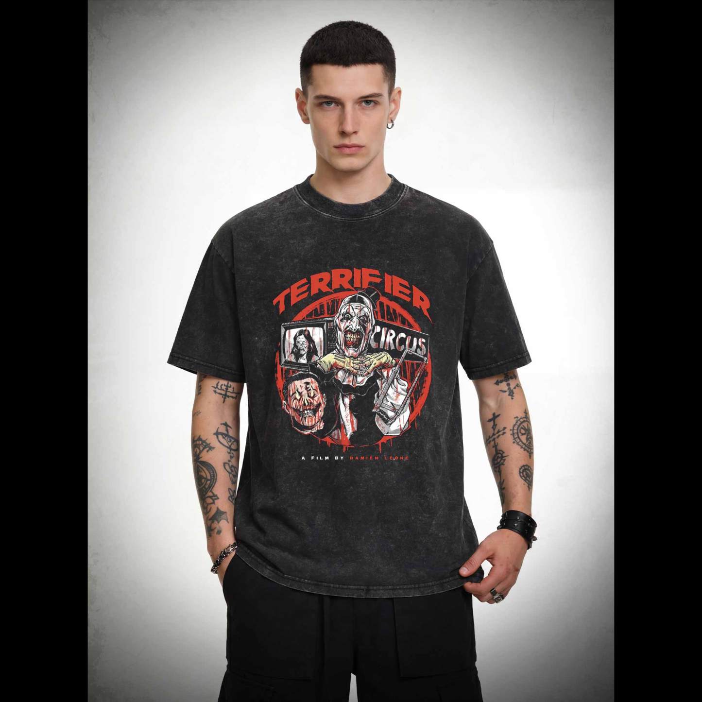 He does not Speak Washed T-shirt