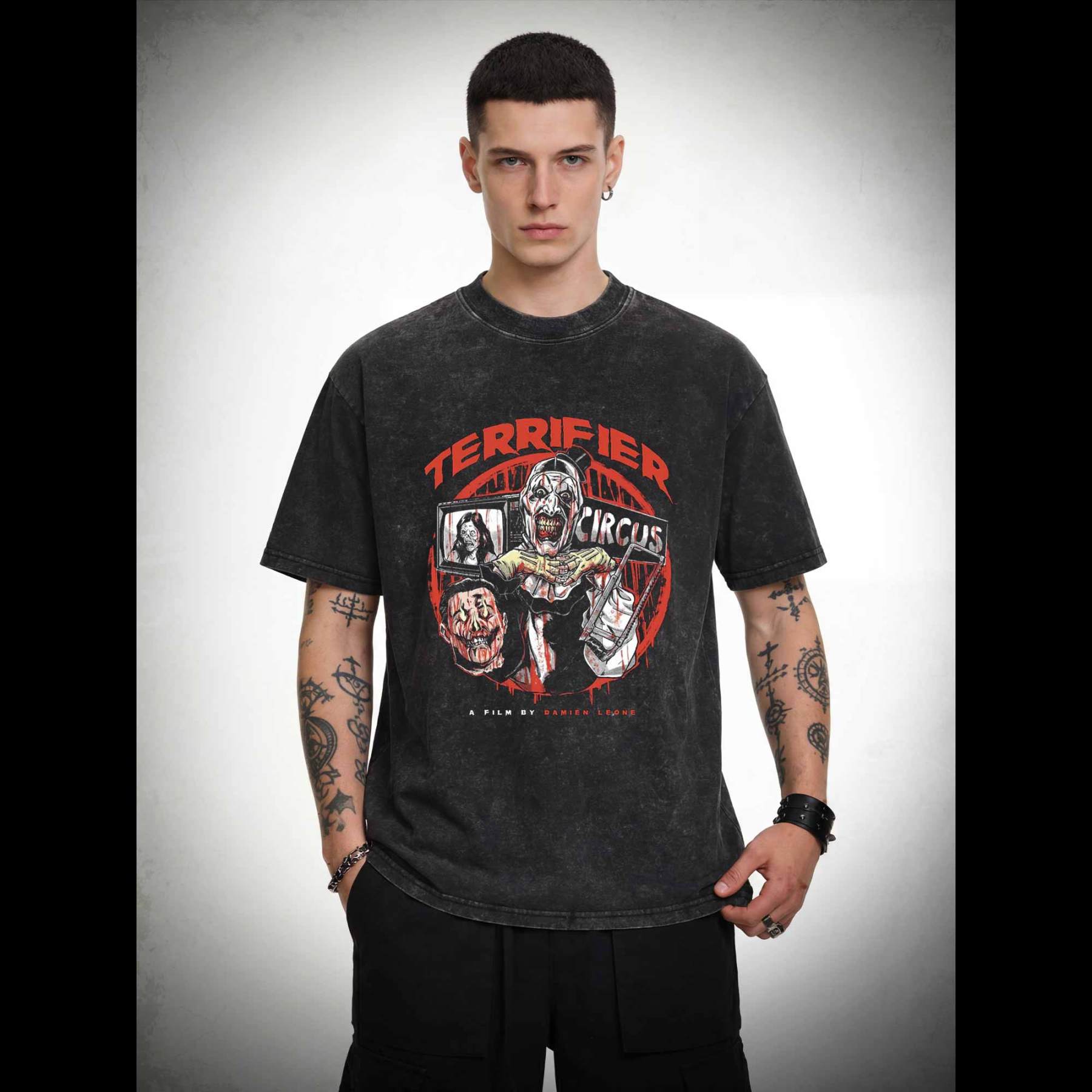 He does not Speak Washed T-shirt