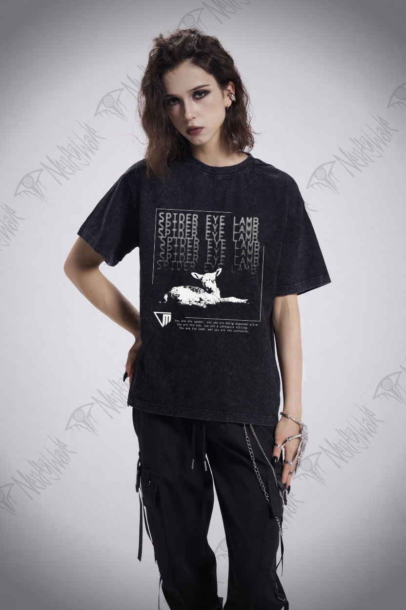 Spider Eye Lamb Washed T-shirt