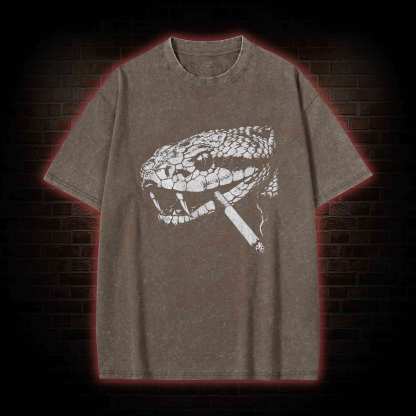 Snake Smoke Washed T-shirt