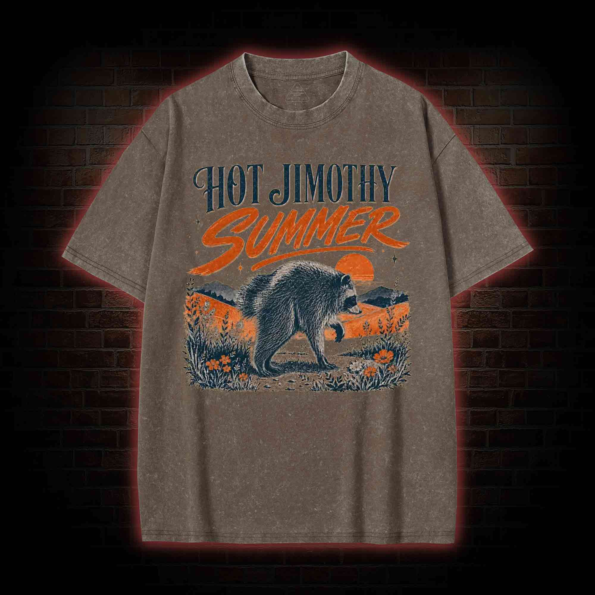 Hot Jimothy Summer Washed T-shirt