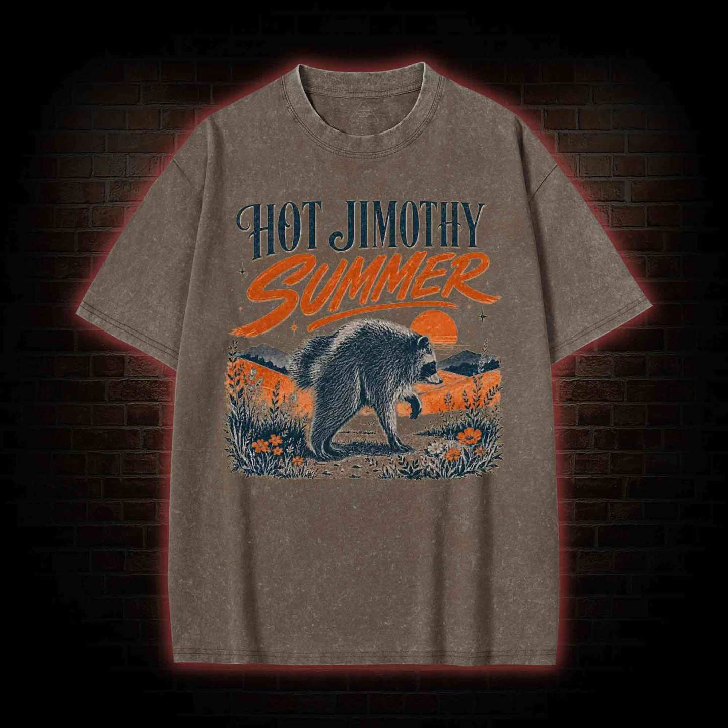 Hot Jimothy Summer Washed T-shirt