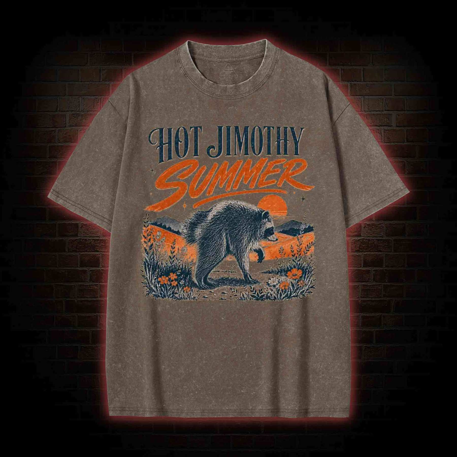 Hot Jimothy Summer Washed T-shirt