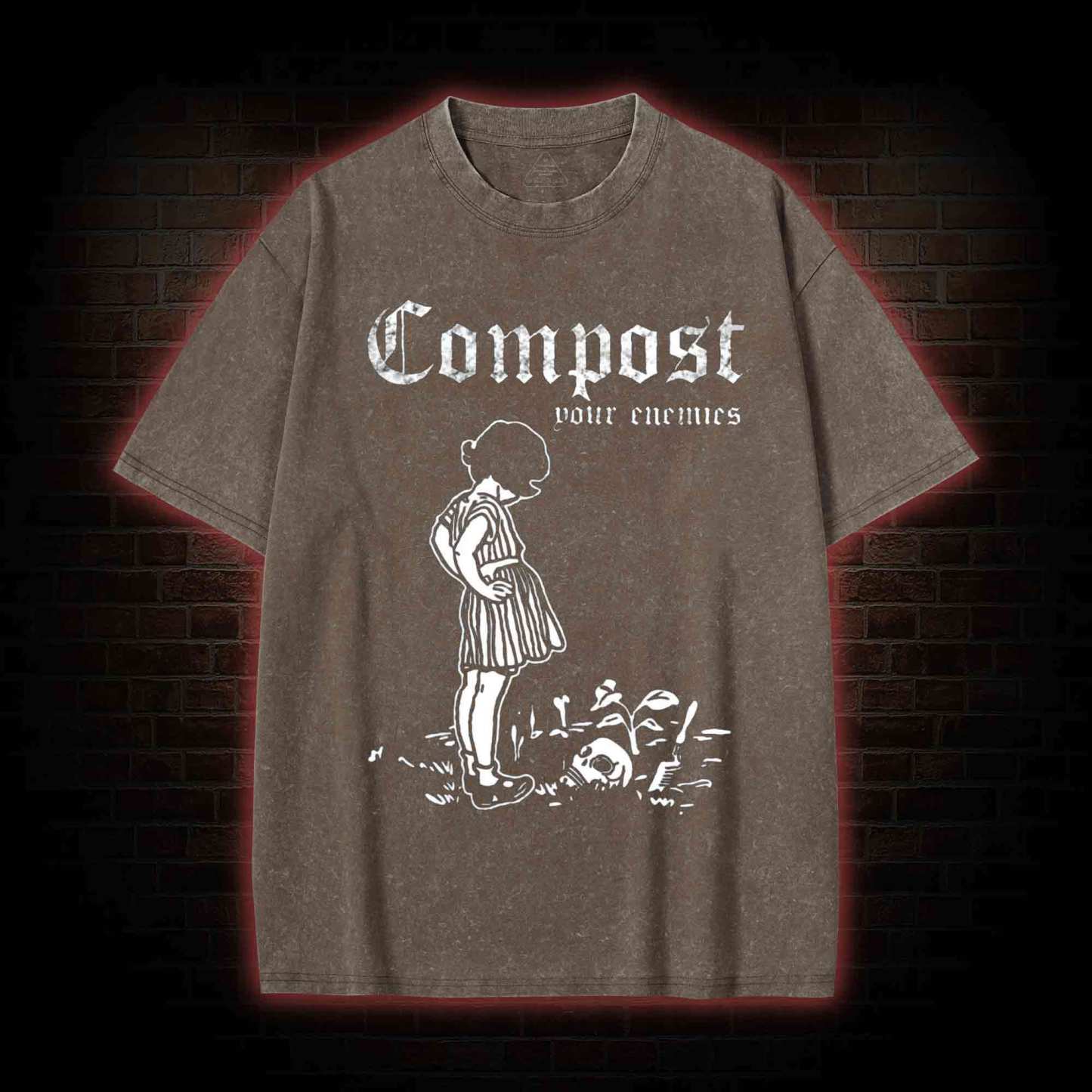 Compost Your Enemies Washed T-shirt