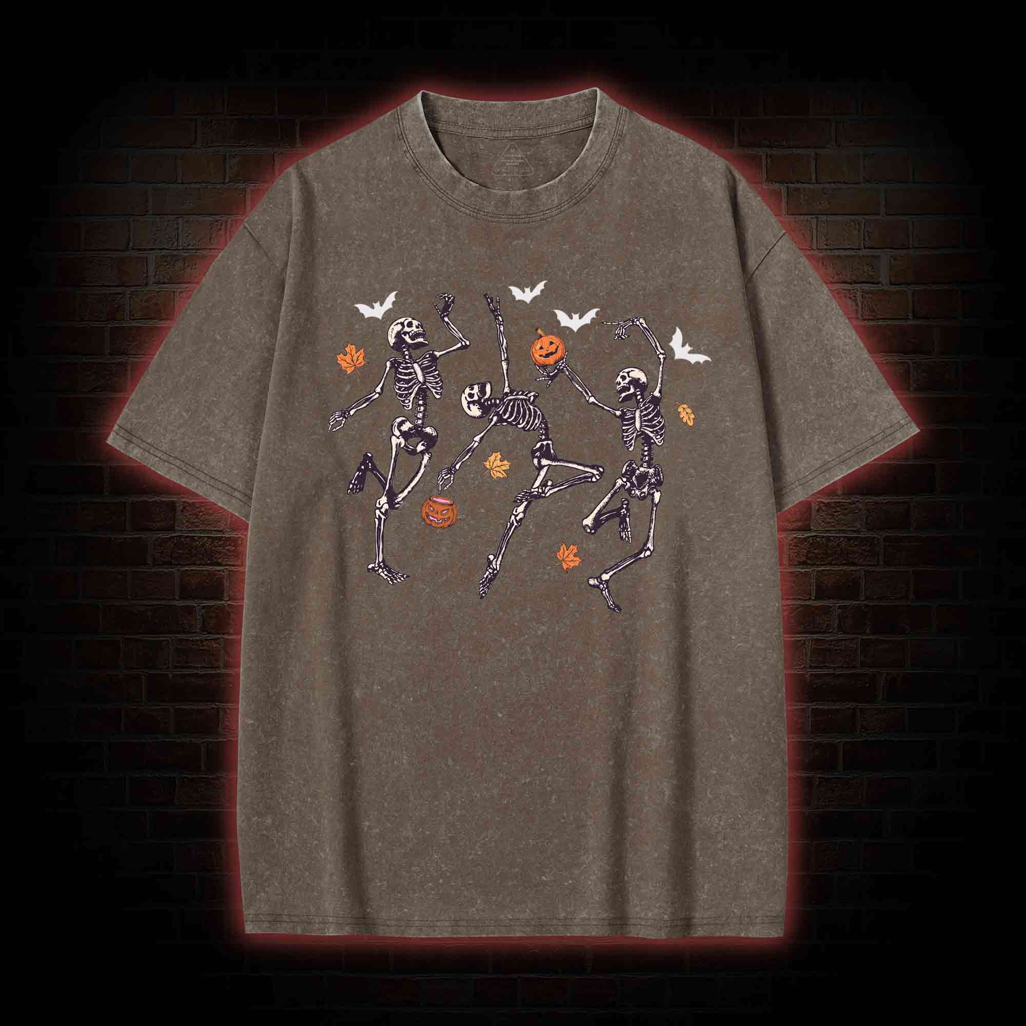 Dancing Skeletons Washed T-shirt