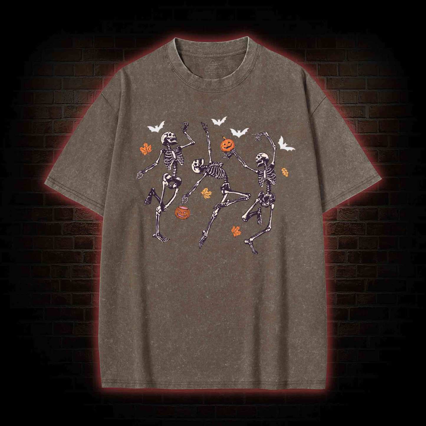 Dancing Skeletons Washed T-shirt