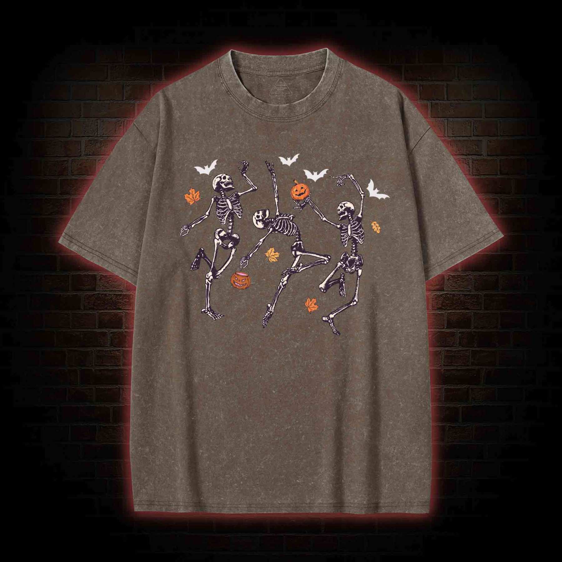 Dancing Skeletons Washed T-shirt