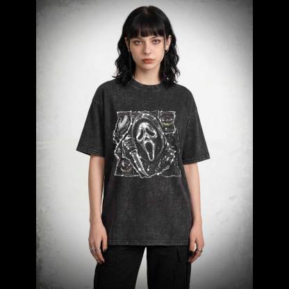 Do You Like Scary Movies Washed T-shirt