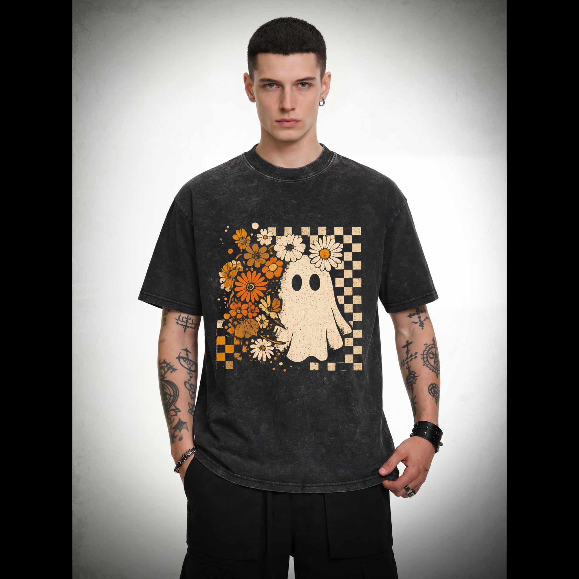 Groovy Ghost Washed T-shirt