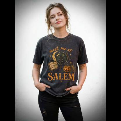 Meet Me at Salem Washed T-shirt