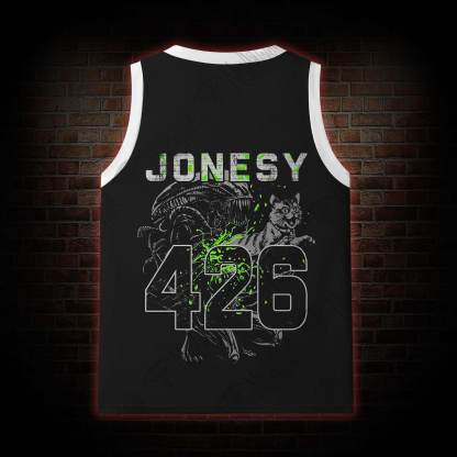 Alien Cat Mesh Jersey Tank Top