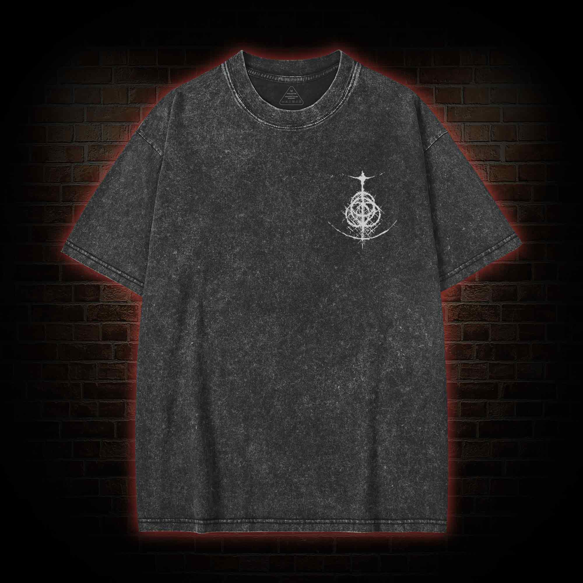 Now Rot Back Print Washed T-shirt