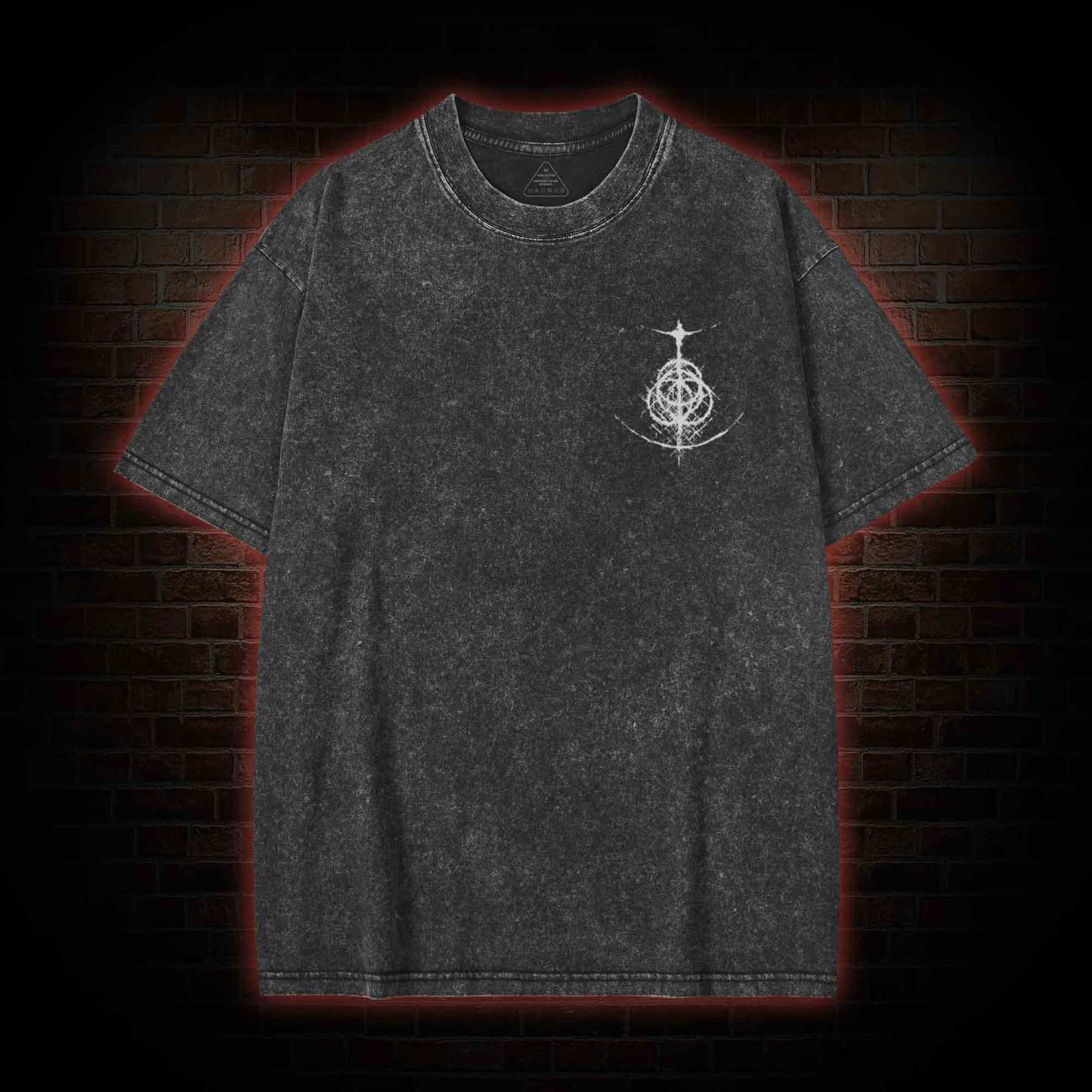 Now Rot Back Print Washed T-shirt