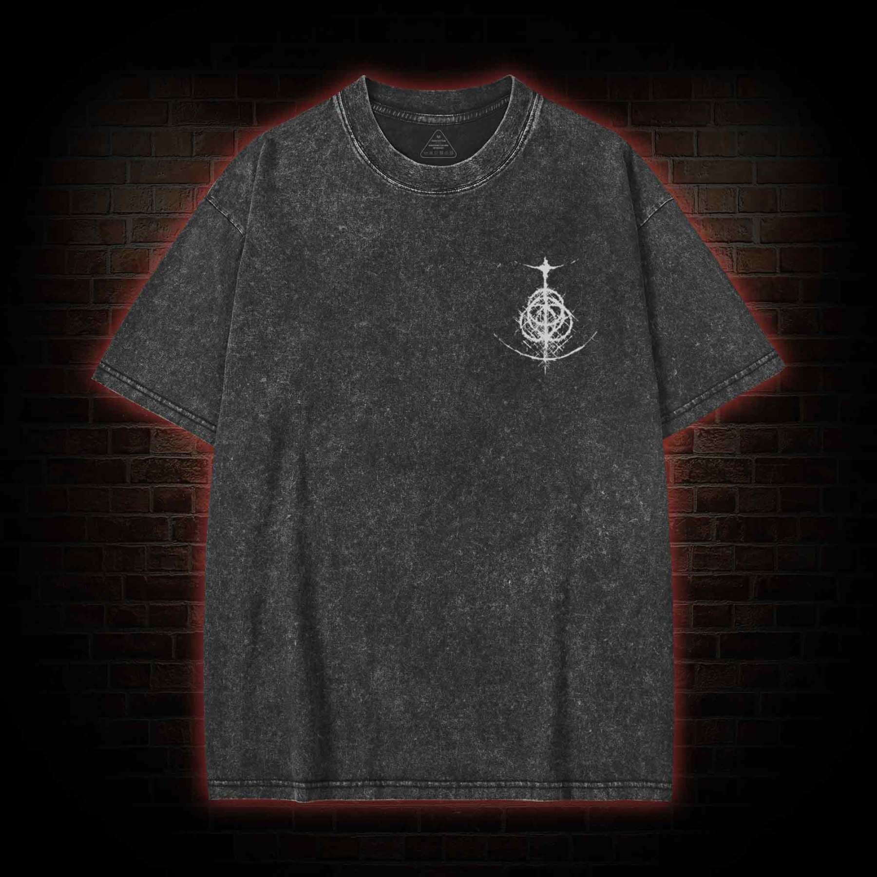 Now Rot Back Print Washed T-shirt