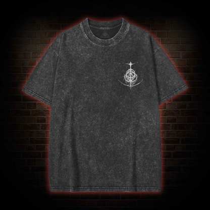 Now Rot Back Print Washed T-shirt