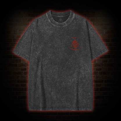 The Impaler Back Print Washed T-shirt