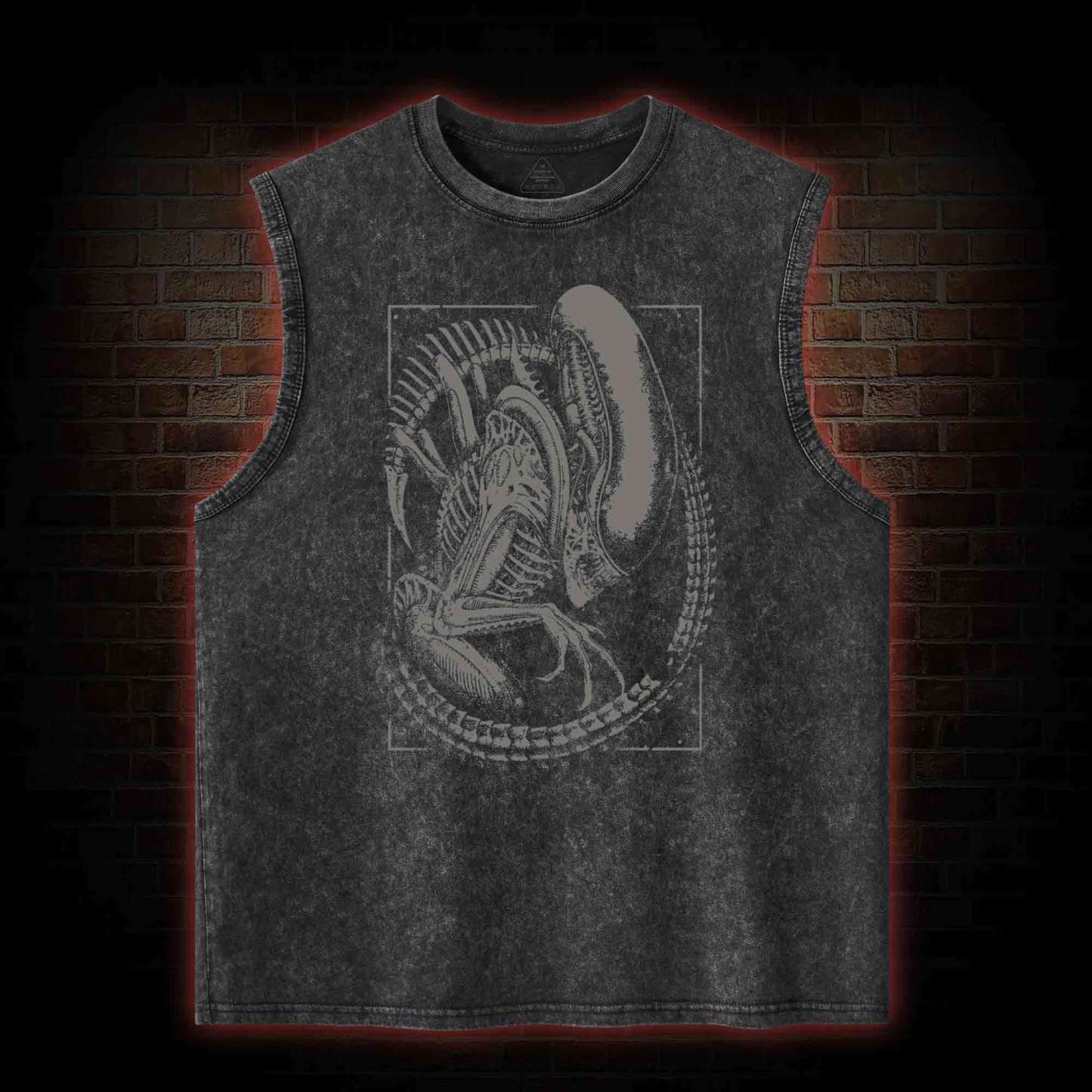 Alien Vs Predator Washed Tank Top