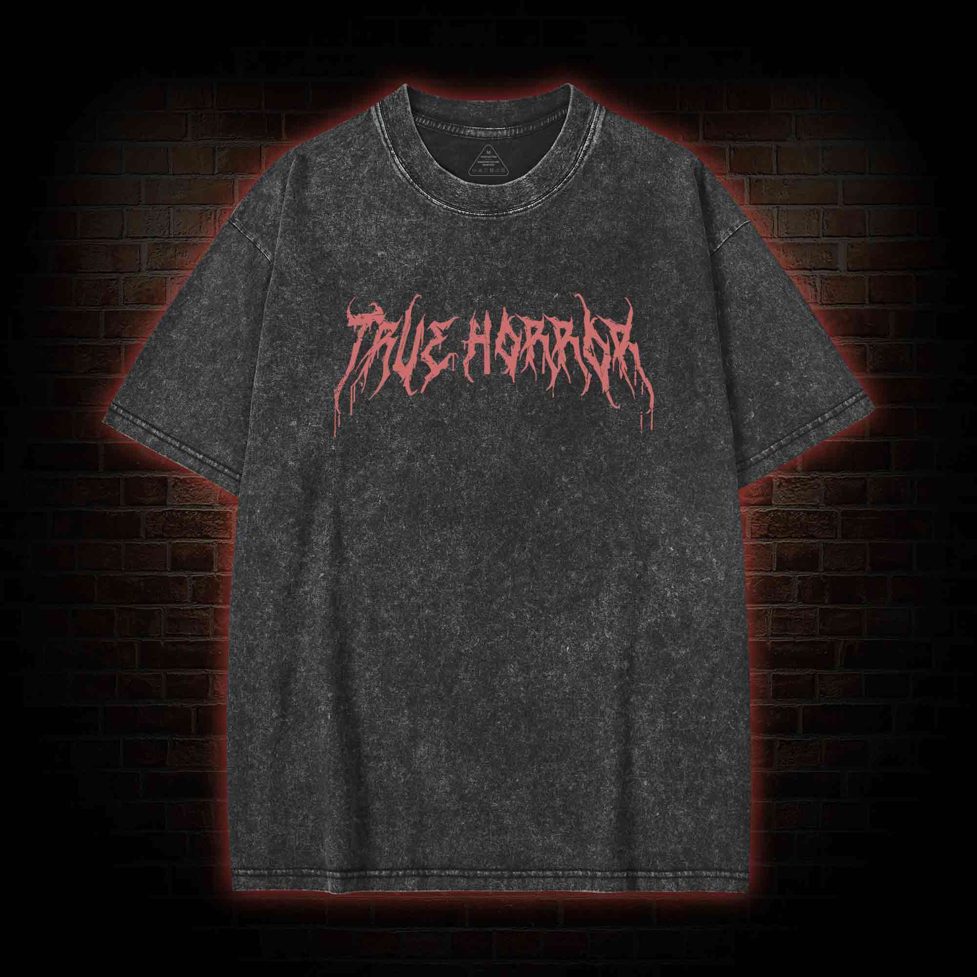 You Will Witness True Horror Back Print Washed T-shirt