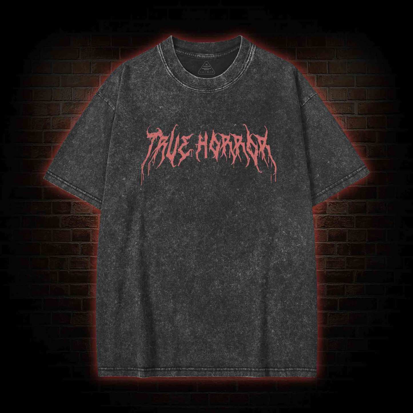 You Will Witness True Horror Back Print Washed T-shirt