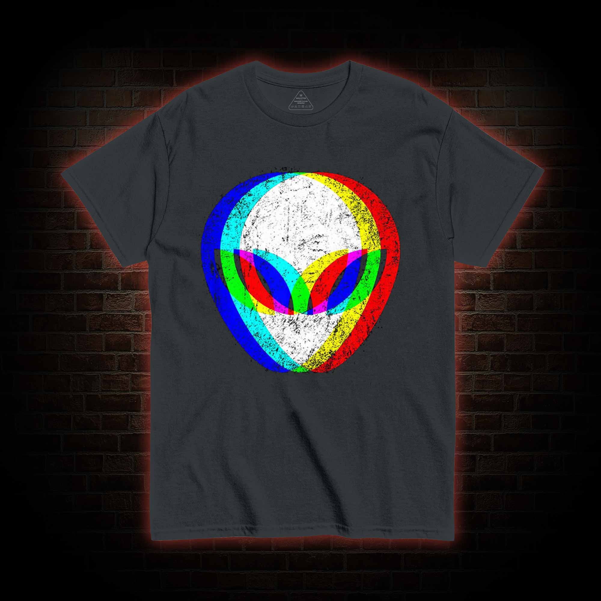 Alien Head Trippy T-shirt 