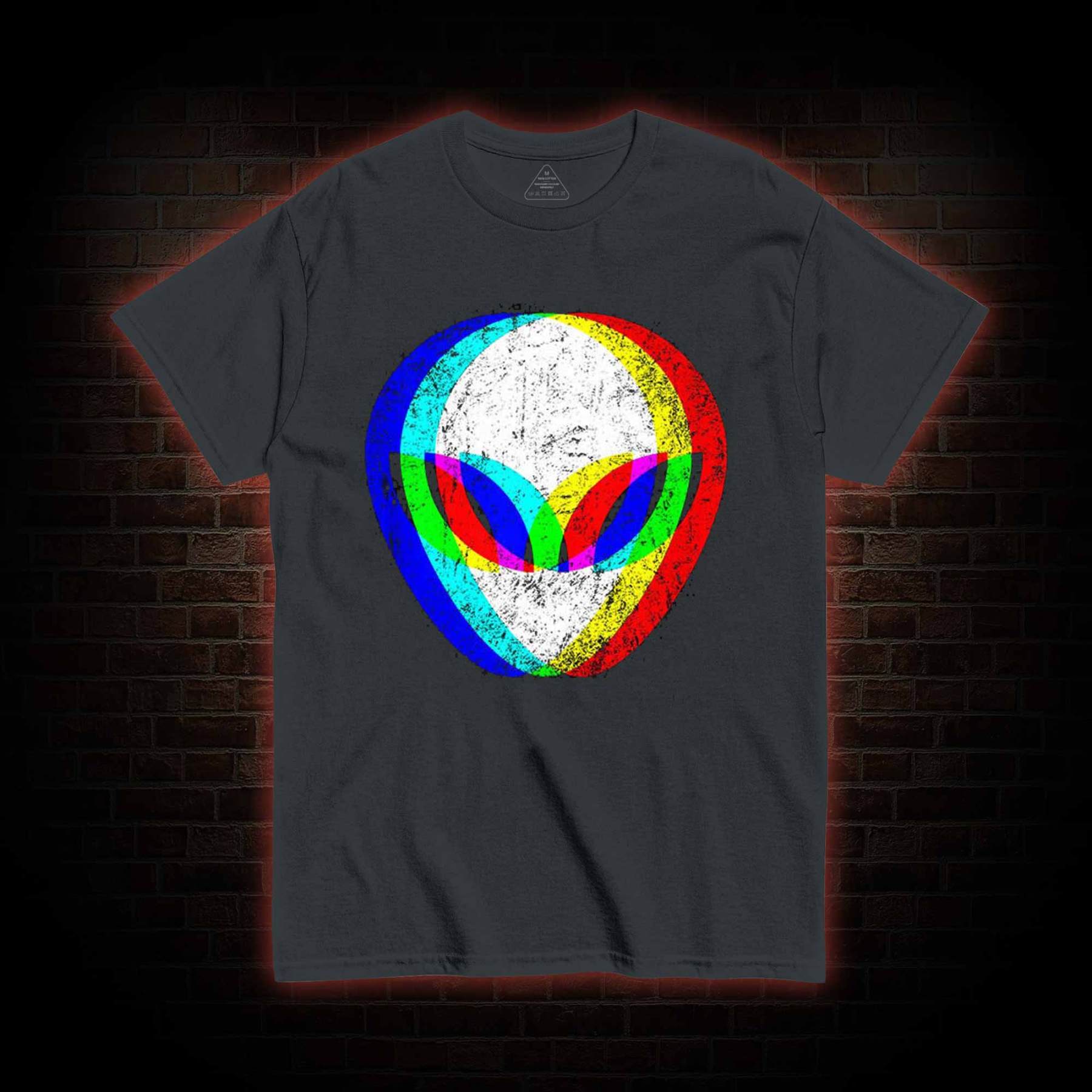Alien Head Trippy T-shirt 